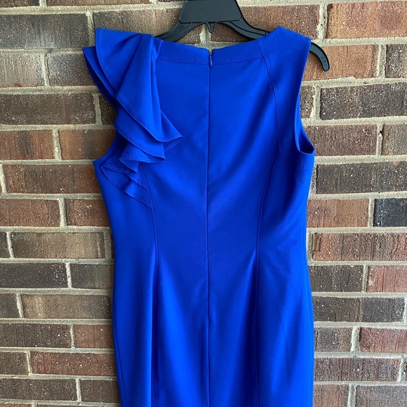Calving Klein ruffle shoulder dress size 10 - Picture 2 of 4